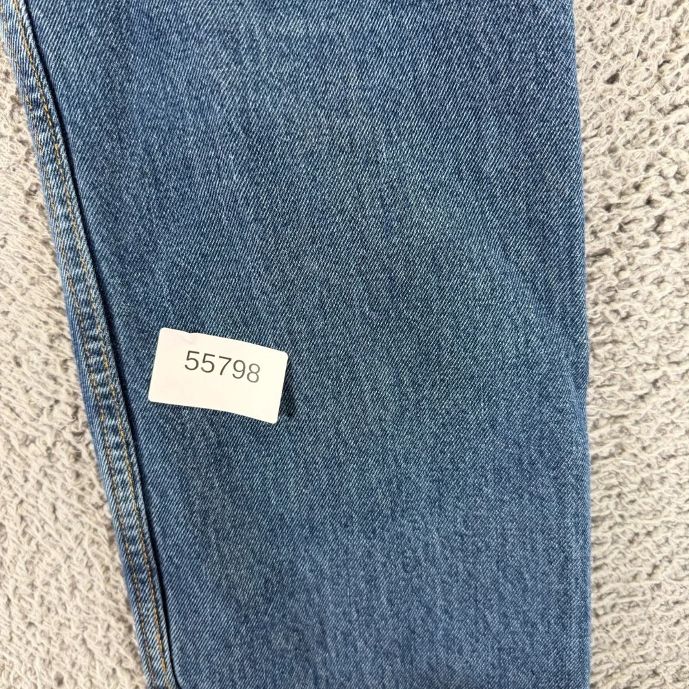 Levi's 505 Jeans Mens 35x30 Blue Cotton Denim Straight Leg Faded Travel Workwear